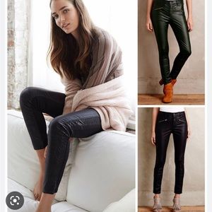 Anthropologie Pilcro Front Vegan(faux) Leather Pants